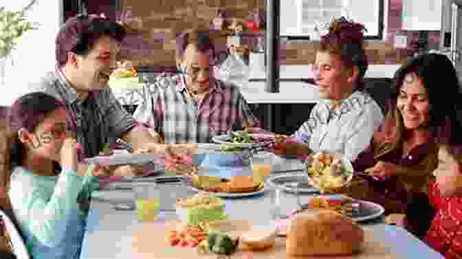 A Happy Family Gathered Around A Table, Enjoying Homemade Fudge Fudge : Easy Microwave Fudge Recipes