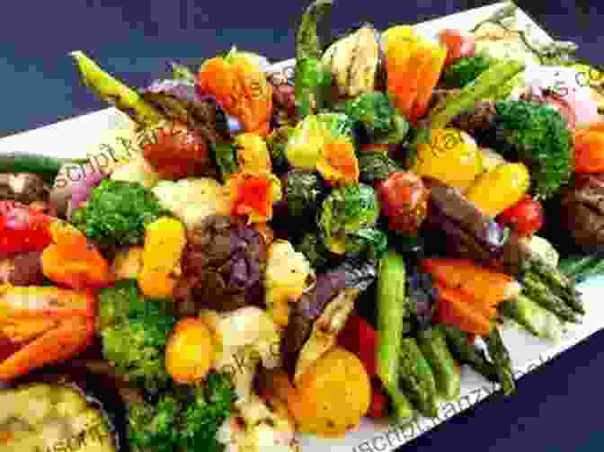 A Platter Of Grilled Fruits And Vegetables, Including Peaches, Pineapple, Zucchini, And Tomatoes Green Fire: Extraordinary Ways To Grill Fruits And Vegetables From The Master Of Live Fire Cooking