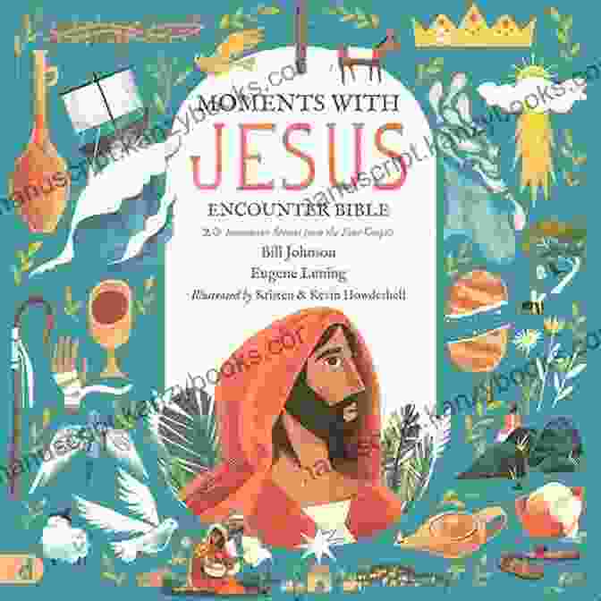 Moments With Jesus Encounter Bible, Featuring A Vibrant Cover With An Image Of Jesus And An Open Bible The Moments With Jesus Encounter Bible: 20 Immersive Stories From The Four Gospels